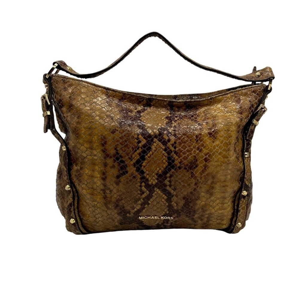 Michael Kors Snakeskin Embossed Shoulder Bag